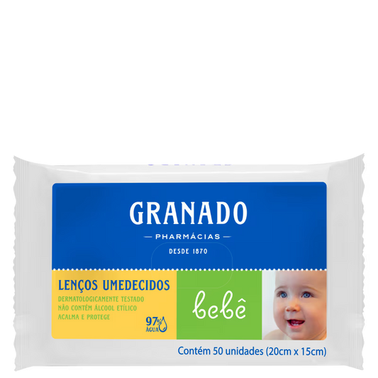 Lenços Humedecidos Granado Bebê Calêndula e Aloe