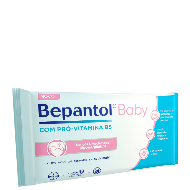 Lenços Humedecidos Bepantol Baby Proteção Pura