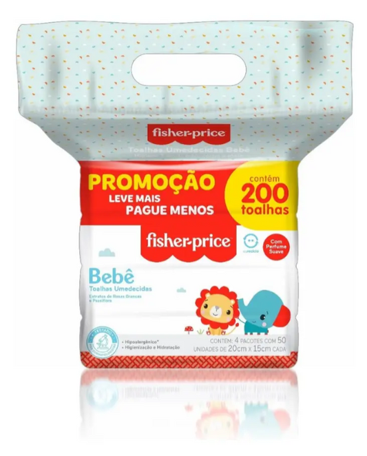 Lenço Umed Fisher-price Pack Rn 800 Folhas