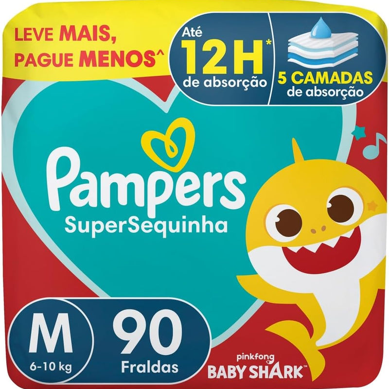 Fralda Pampers Supersequinha