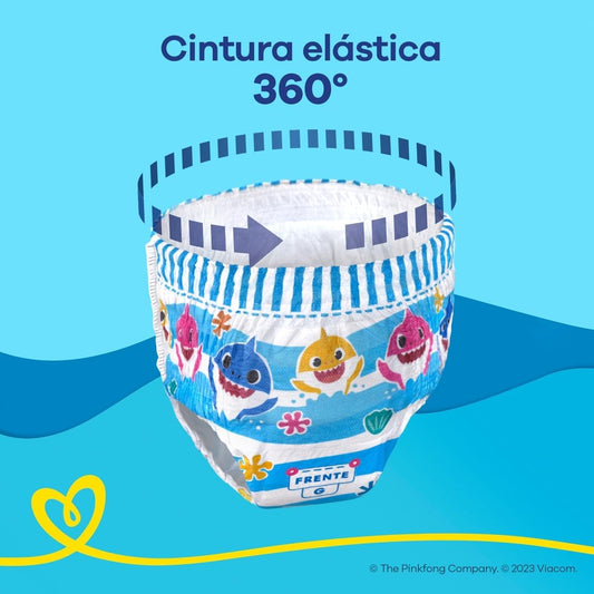 Fralda Pampers Splashers Para Nadar Baby Shark