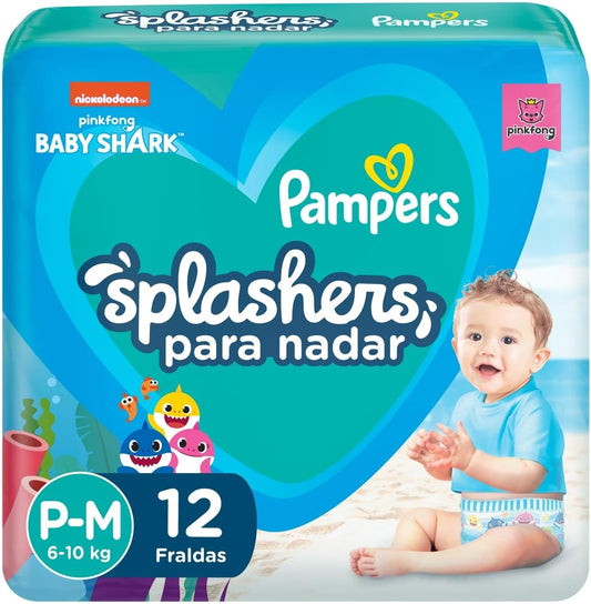 Fralda Pampers Splashers Para Nadar Baby Shark