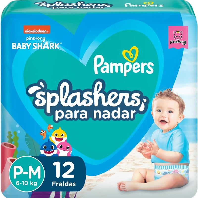Fralda Pampers Splashers Para Nadar Baby Shark
