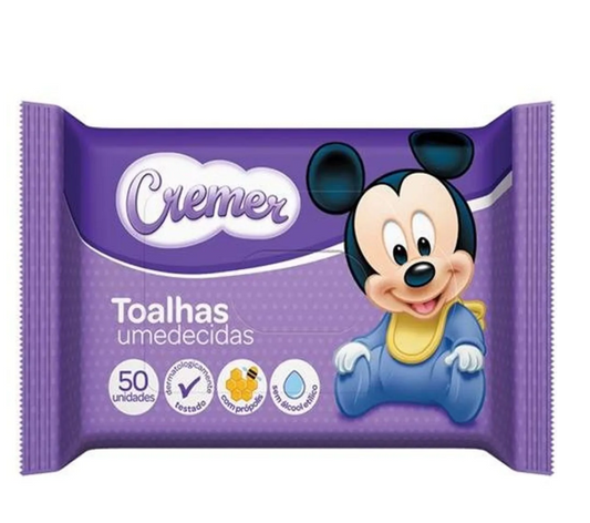 Lenços Humedecidos Cremer Disney Baby Hidratante